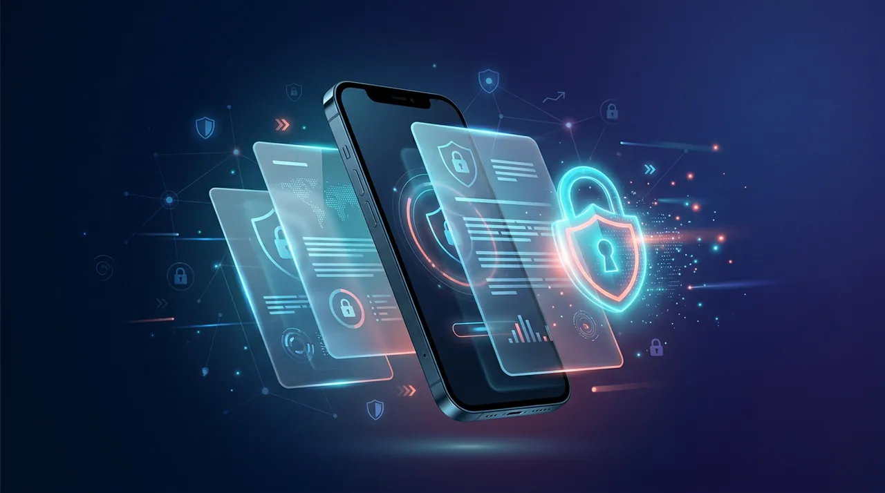Enterprise mobile device management: smartphone with policy and security layers