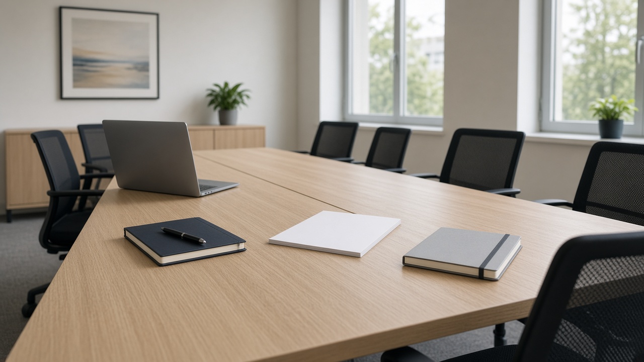 Training room prepared for a course review